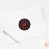 Fibre Optic Data Burst Ronde Sticker (Envelop)