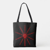 Fibre Optic Data Burst Tote Bag (Achterkant)