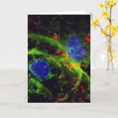 fibrinogeen wenskaart kaart (Gele Bloem)