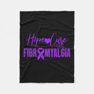 Fibro Awareness Hope Cure Fibromyalgie Fibromyosit Fleece Deken