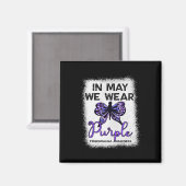 Fibro Awareness Spoonie in May We Draag Paarse But Magneet (Voorkant / Achterkant)