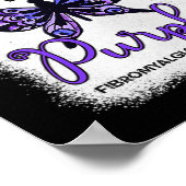 Fibro Awareness Spoonie in May We Draag Paarse But Poster (Hoek)