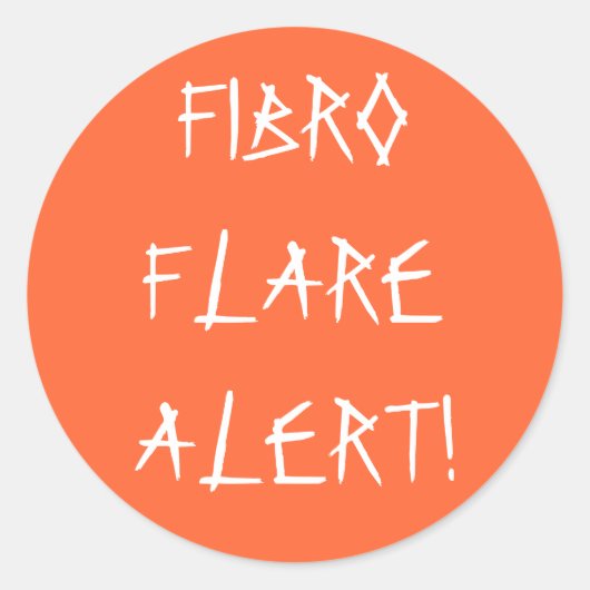 FIBRO FLARE ALERT! -stickers Ronde Sticker (Voorkant)