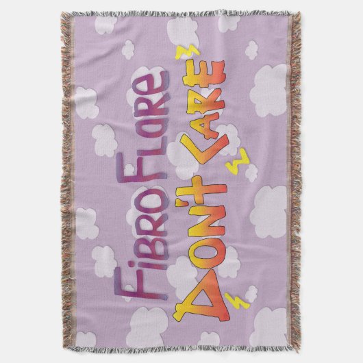 Fibro Flare geeft niet om Deken (Voorkant Verticaal)