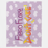Fibro Flare geeft niet om Fleece Deken (Voorkant)