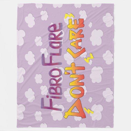 Fibro Flare geeft niet om Fleece Deken (Voorkant)