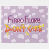 Fibro Flare geeft niet om Fleece Deken (Voorkant (Horizontaal))
