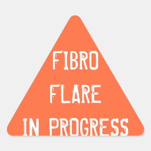 FIBRO FLARE IN VOORTGANG - stickers (Voorkant)