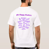 Fibro-gezin T-shirt (Achterkant)