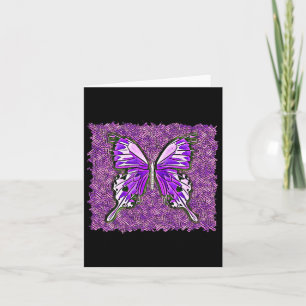 Fibro Lupus Glas in lood Vlinder Art Spoonie Kaart