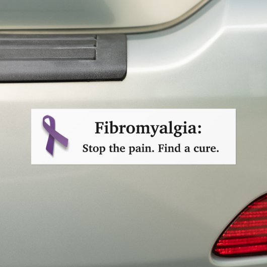 Fibro Ribbon Bumpersticker (Op auto)