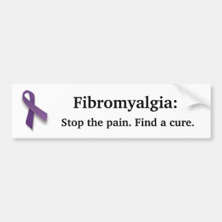 Fibro Ribbon Bumpersticker