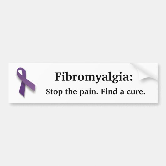 Fibro Ribbon Bumpersticker (Voorkant)