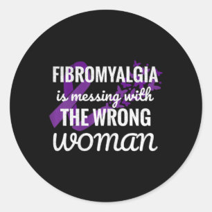 Fibro Warrior 1 Ronde Sticker