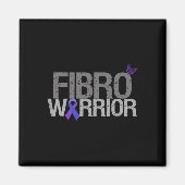 Fibro Warrior - Fibromyalgia Awareness Magneet (Voorkant)