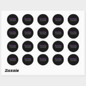 Fibro Warrior Fibromyalgie-bewustzijn Ronde Sticker (Vel)
