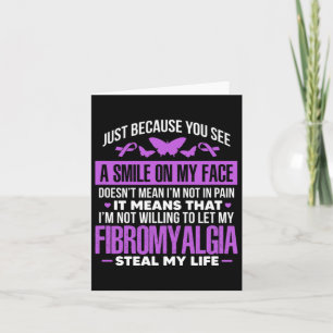 Fibro Warrior Paarse lintvlinder Kaart