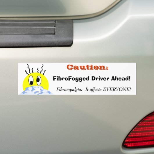 FibroFogged Driver Bumpersticker (Op auto)