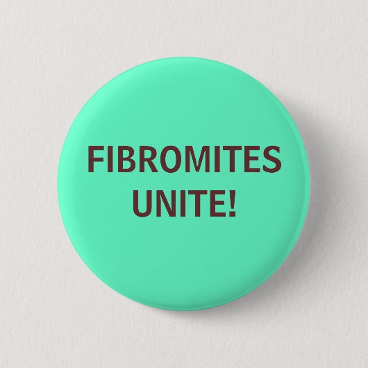 FIBROMITES UNITE! -knoop Ronde Button 5,7 Cm (Voorkant)
