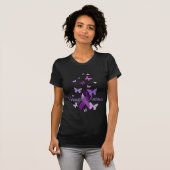 Fibromyalgia Awareness (Butterfly) T-shirt (Voorkant volledig)