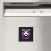 Fibromyalgia Awareness Fibro Warrior Paars Ribbon Magneet (Insitu (Vaatwasser))
