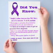 Fibromyalgia Awareness Flyers (Hand)