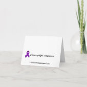 Fibromyalgia Awareness-kaart - voeg uw eigen puzze Kaart (Achterkant)