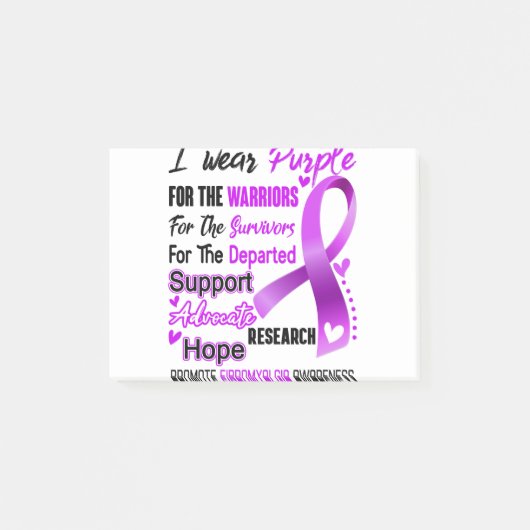 Fibromyalgia Awareness Month Ribbon Gifts Post-it® Notes (Voorkant)