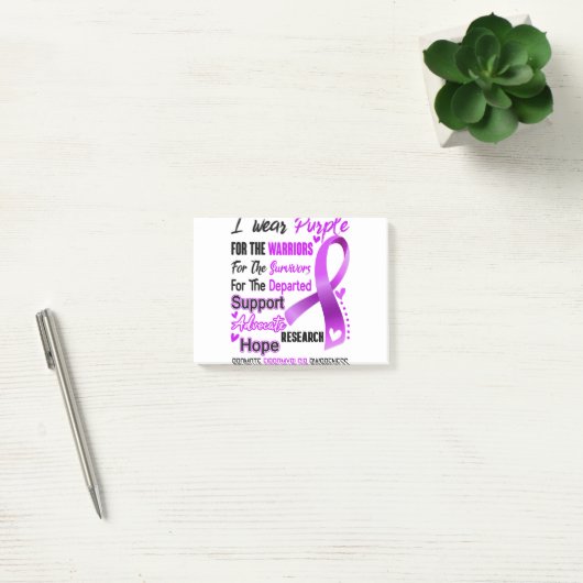 Fibromyalgia Awareness Month Ribbon Gifts Post-it® Notes (Kantoor)