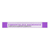 Fibromyalgia Awareness Patroon Ribbon Grosgrain Lint (Voorkant)