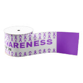 Fibromyalgia Awareness Patroon Ribbon Grosgrain Lint (Spoel)