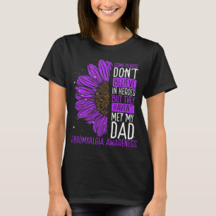 Fibromyalgia Awareness Ribbon Dad Warrior T-shirt