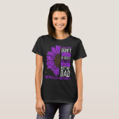 Fibromyalgia Awareness Ribbon Dad Warrior T-shirt (Voorkant volledig)