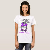 Fibromyalgia Awareness Ribbon Support Giften T-shirt (Voorkant volledig)