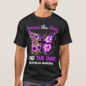 Fibromyalgia Awareness Support Faith Butterfly T-shirt (Voorkant)