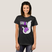 Fibromyalgia Awareness Support Squad Elephant T-shirt (Voorkant volledig)
