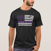 Fibromyalgia Awareness Us Flag  Fibromyalgia Aware T-shirt (Voorkant)
