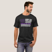 Fibromyalgia Awareness Us Flag  Fibromyalgia Aware T-shirt (Voorkant volledig)