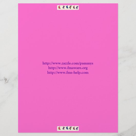 Fibromyalgia Butterflies Flyer (Achterkant)