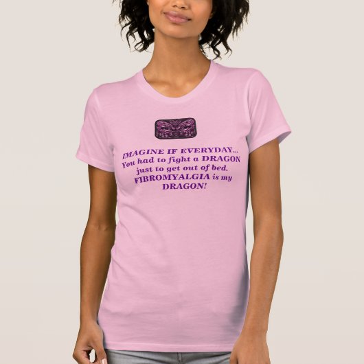 Fibromyalgia Dragon T-shirt (Voorkant)