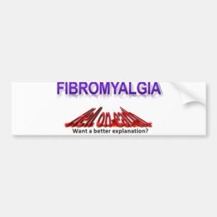 Fibromyalgia Hell On Earth Draag Bumpersticker