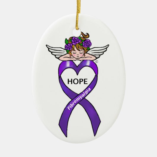Fibromyalgia Hope Keramisch Ornament (Voorkant)