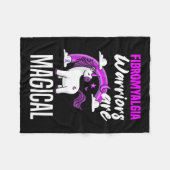 Fibromyalgia krijgers zijn magische eenhoorn fibro fleece deken (Voorkant (Horizontaal))