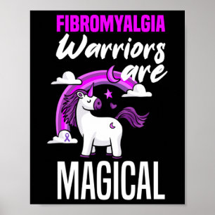 Fibromyalgia krijgers zijn magische eenhoorn fibro poster