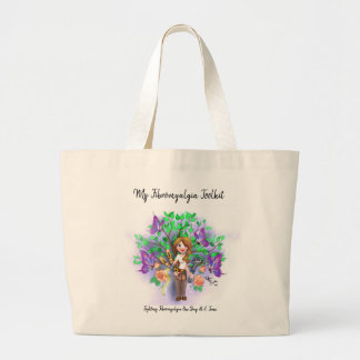 "Fibromyalgia Toolkit" Grote Tote Bag