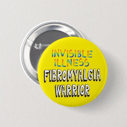 Fibromyalgia Warrior – Invisible Illness Ronde Button 5,7 Cm (Voorkant /achterkant)