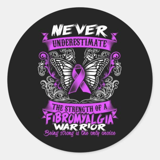 Fibromyalgie 2016 ronde sticker (Voorkant)