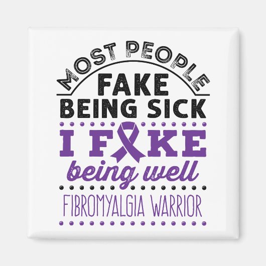 Fibromyalgie Aankomst Fake goed Magneet (Voorkant)