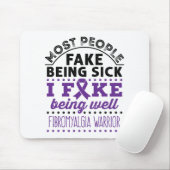 Fibromyalgie Aankomst Fake goed Muismat (Met muis)