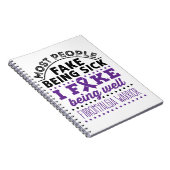 Fibromyalgie Aankomst Fake goed Notitieboek (Rechterzijde)